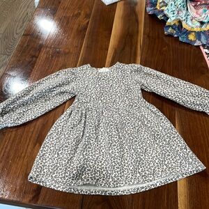 Toddler girl leopard dress